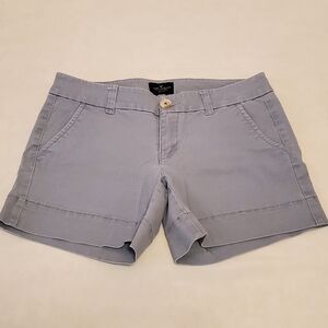 American Eagle Vintage Y2K 4 Grayish Blue Stretch Midi Shorts